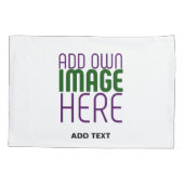 MODERNE BEARBEITUNGSFÄHIGE, EINFACHE WEISSE BILDTE KISSENBEZUG (Rückseite)