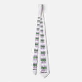 MODERNE BEARBEITUNGSFÄHIGE, EINFACHE WEISSE BILDTE KRAWATTE (Rückseite)