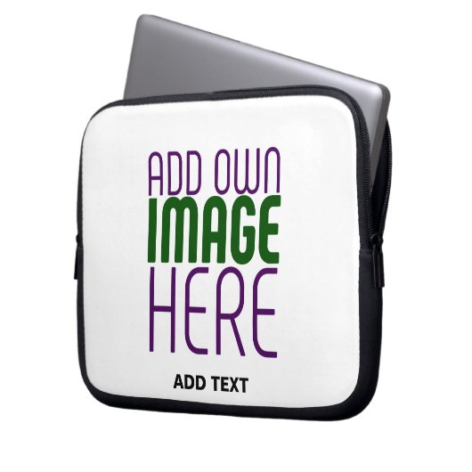 MODERNE BEARBEITUNGSFÄHIGE, EINFACHE WEISSE BILDTE LAPTOPSCHUTZHÜLLE (Vorderseite Links)