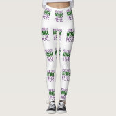 MODERNE BEARBEITUNGSFÄHIGE, EINFACHE WEISSE BILDTE LEGGINGS (Vorderseite)