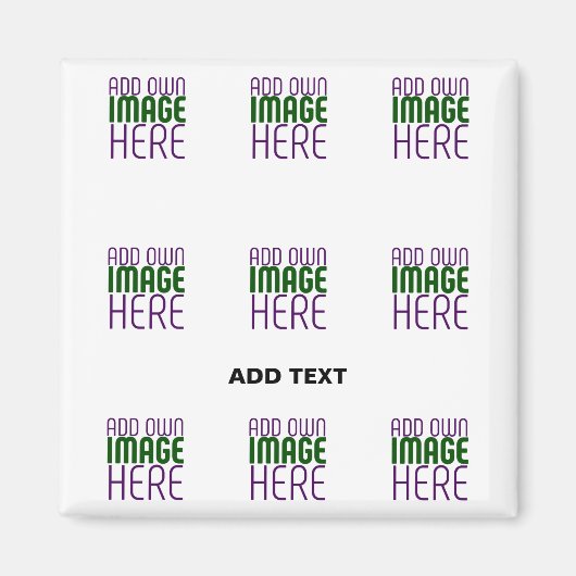 MODERNE BEARBEITUNGSFÄHIGE, EINFACHE WEISSE BILDTE MAGNET (Vorne)