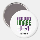 MODERNE BEARBEITUNGSFÄHIGE, EINFACHE WEISSE BILDTE MAGNET (Vorderseite/Rückseite)