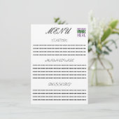 MODERNE BEARBEITUNGSFÄHIGE, EINFACHE WEISSE BILDTE MENÜKARTE (Stehend Vorderseite)