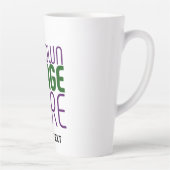 MODERNE BEARBEITUNGSFÄHIGE, EINFACHE WEISSE BILDTE MILCHTASSE (Rechts)