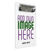 MODERNE BEARBEITUNGSFÄHIGE, EINFACHE WEISSE BILDTE MINI KLEMMBRETT (Schrägansicht)