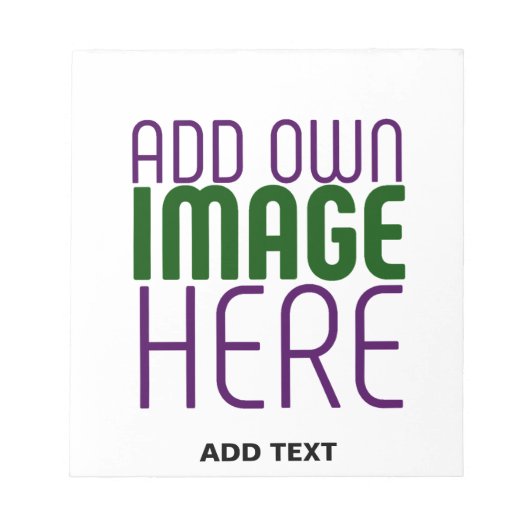 MODERNE BEARBEITUNGSFÄHIGE, EINFACHE WEISSE BILDTE NOTIZBLOCK (Vorderseite)