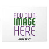 MODERNE BEARBEITUNGSFÄHIGE, EINFACHE WEISSE BILDTE NOTIZBLOCK (Vorderseite)