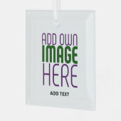 MODERNE BEARBEITUNGSFÄHIGE, EINFACHE WEISSE BILDTE ORNAMENT AUS GLAS (Vorderseite links)