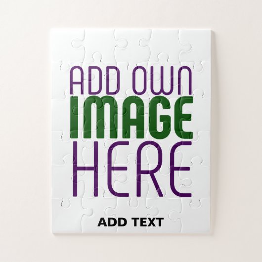 MODERNE BEARBEITUNGSFÄHIGE, EINFACHE WEISSE BILDTE PUZZLE (Vertikal)