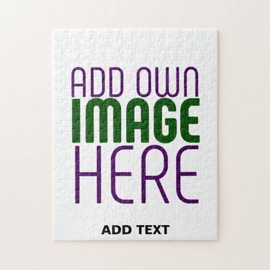 MODERNE BEARBEITUNGSFÄHIGE, EINFACHE WEISSE BILDTE PUZZLE (Vertikal)