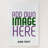 MODERNE BEARBEITUNGSFÄHIGE, EINFACHE WEISSE BILDTE PUZZLE (Vertikal)