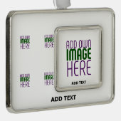 MODERNE BEARBEITUNGSFÄHIGE, EINFACHE WEISSE BILDTE Rahmen-Ornament SILBER (Rechts)