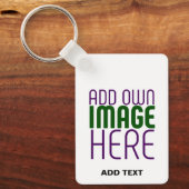 MODERNE BEARBEITUNGSFÄHIGE, EINFACHE WEISSE BILDTE SCHLÜSSELANHÄNGER (Vorderseite)