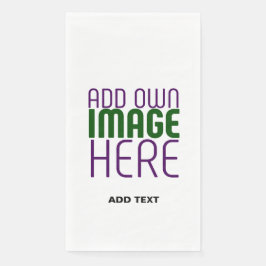 MODERNE BEARBEITUNGSFÄHIGE, EINFACHE WEISSE BILDTE SERVIETTE