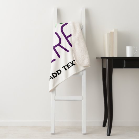 MODERNE BEARBEITUNGSFÄHIGE, EINFACHE WEISSE BILDTE SHERPADECKE (Beispiel)