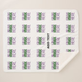 MODERNE BEARBEITUNGSFÄHIGE, EINFACHE WEISSE BILDTE SHERPADECKE (Vorderseite (Horizontal))