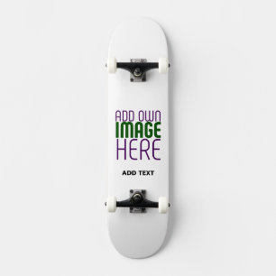 MODERNE BEARBEITUNGSFÄHIGE, EINFACHE WEISSE BILDTE SKATEBOARD