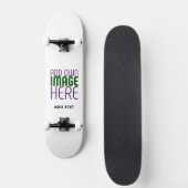 MODERNE BEARBEITUNGSFÄHIGE, EINFACHE WEISSE BILDTE SKATEBOARD (Vorne)