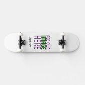 MODERNE BEARBEITUNGSFÄHIGE, EINFACHE WEISSE BILDTE SKATEBOARD (Horizontal)