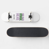 MODERNE BEARBEITUNGSFÄHIGE, EINFACHE WEISSE BILDTE SKATEBOARD (Horizontal)
