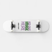 MODERNE BEARBEITUNGSFÄHIGE, EINFACHE WEISSE BILDTE SKATEBOARD (Horizontal)