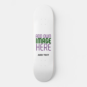 MODERNE BEARBEITUNGSFÄHIGE, EINFACHE WEISSE BILDTE SKATEBOARD