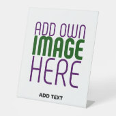 MODERNE BEARBEITUNGSFÄHIGE, EINFACHE WEISSE BILDTE SOCKELSCHILD (Vorderseite)