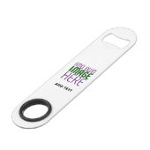 MODERNE BEARBEITUNGSFÄHIGE, EINFACHE WEISSE BILDTE SPEED FLASCHENÖFFNER (Vorderseite Schrägansicht)