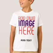 MODERNE BEARBEITUNGSFÄHIGE, EINFACHE WEISSE BILDTE T-Shirt (Vorderseite)