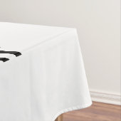MODERNE BEARBEITUNGSFÄHIGE, EINFACHE WEISSE BILDTE TISCHDECKE (Beispiel)