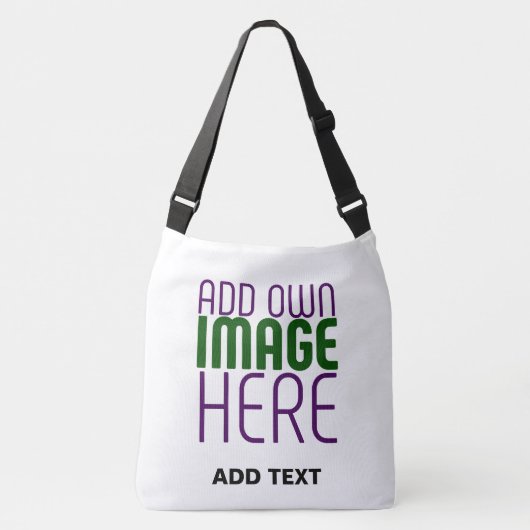 MODERNE BEARBEITUNGSFÄHIGE, EINFACHE WEISSE BILDTE TRAGETASCHEN MIT LANGEN TRÄGERN (Vorderseite)