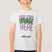 MODERNE BEARBEITUNGSFÄHIGE, EINFACHE WEISSE BILDTE Tri-Blend SHIRT (Vorderseite)