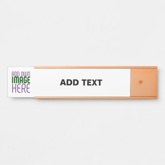 MODERNE BEARBEITUNGSFÄHIGE, EINFACHE WEISSE BILDTE TÜRSCHILD (Vorderseite )