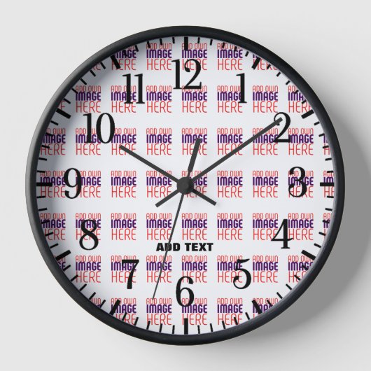 MODERNE BEARBEITUNGSFÄHIGE, EINFACHE WEISSE BILDTE UHR (Vorderseite)