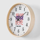 MODERNE BEARBEITUNGSFÄHIGE, EINFACHE WEISSE BILDTE UHR (Winkel)