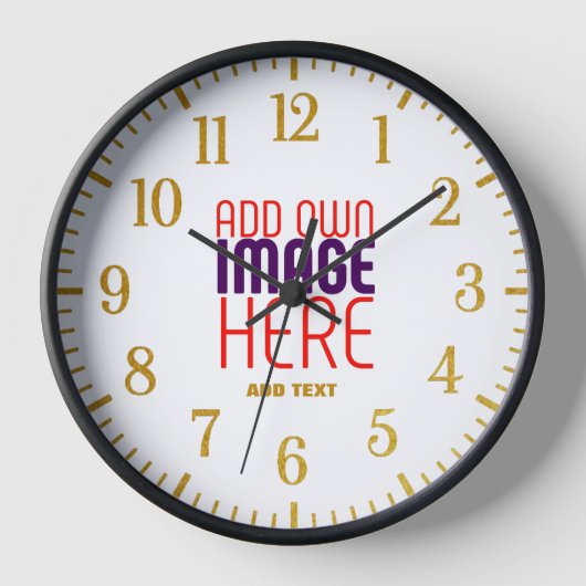 MODERNE BEARBEITUNGSFÄHIGE, EINFACHE WEISSE BILDTE UHR (Vorderseite)