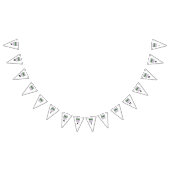 MODERNE BEARBEITUNGSFÄHIGE, EINFACHE WEISSE BILDTE WIMPELKETTE (Alle)