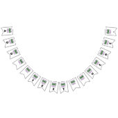 MODERNE BEARBEITUNGSFÄHIGE, EINFACHE WEISSE BILDTE WIMPELKETTE (Alle)