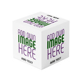 MODERNE BEARBEITUNGSFÄHIGE, EINFACHE WEISSE BILDTE WÜRFEL (Rückseite Schrägansicht)