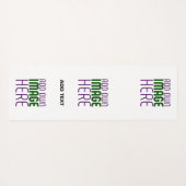 MODERNE BEARBEITUNGSFÄHIGE, EINFACHE WEISSE BILDTE YOGAMATTE (Rückseite (Horizontal))