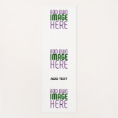 MODERNE BEARBEITUNGSFÄHIGE, EINFACHE WEISSE BILDTE YOGAMATTE (Vorderseite)