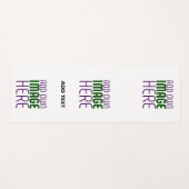 MODERNE BEARBEITUNGSFÄHIGE, EINFACHE WEISSE BILDTE YOGAMATTE (Vorderseite (Horizontal))