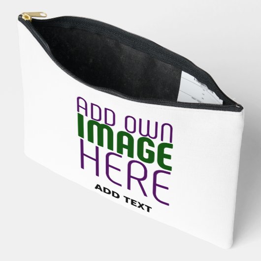 MODERNE BEARBEITUNGSFÄHIGE, EINFACHE WEISSE BILDTE ZUBEHÖRTASCHE (Offen)