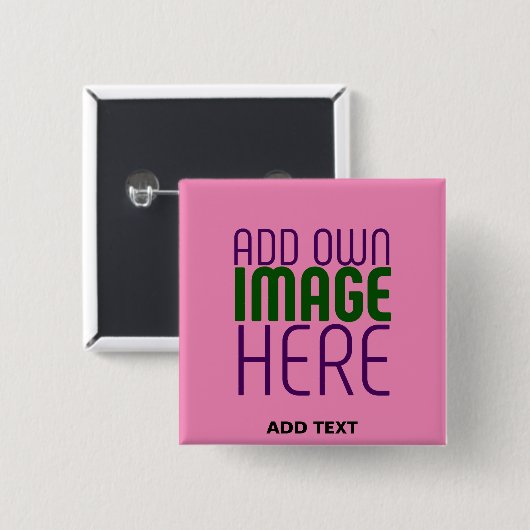 MODERNE BEARBEITUNGSFÄHIGE NIEDLICH-WARD-PINK-BILD BUTTON (Vorne & Hinten)