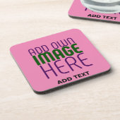 MODERNE BEARBEITUNGSFÄHIGE NIEDLICH-WARD-PINK-BILD GETRÄNKEUNTERSETZER (Linke Seite)