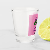 MODERNE BEARBEITUNGSFÄHIGE NIEDLICH-WARD-PINK-BILD SCHNAPSGLAS (Links)