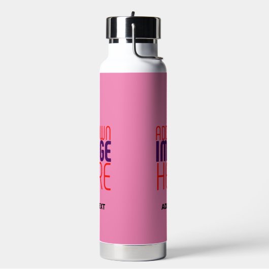 MODERNE BEARBEITUNGSFÄHIGE NIEDLICH-WARD-PINK-BILD TRINKFLASCHE (Links)
