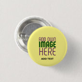 MODERNE BEARBEITUNGSFÄHIGE PASTEL YELLOW IMAGE-TEM BUTTON (Vorne & Hinten)