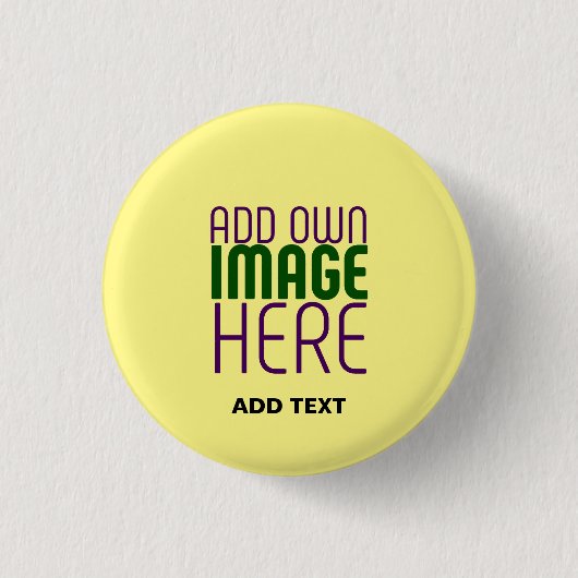 MODERNE BEARBEITUNGSFÄHIGE PASTEL YELLOW IMAGE-TEM BUTTON (Vorderseite)