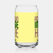 MODERNE BEARBEITUNGSFÄHIGE PASTEL YELLOW IMAGE-TEM DOSENGLAS (Links)